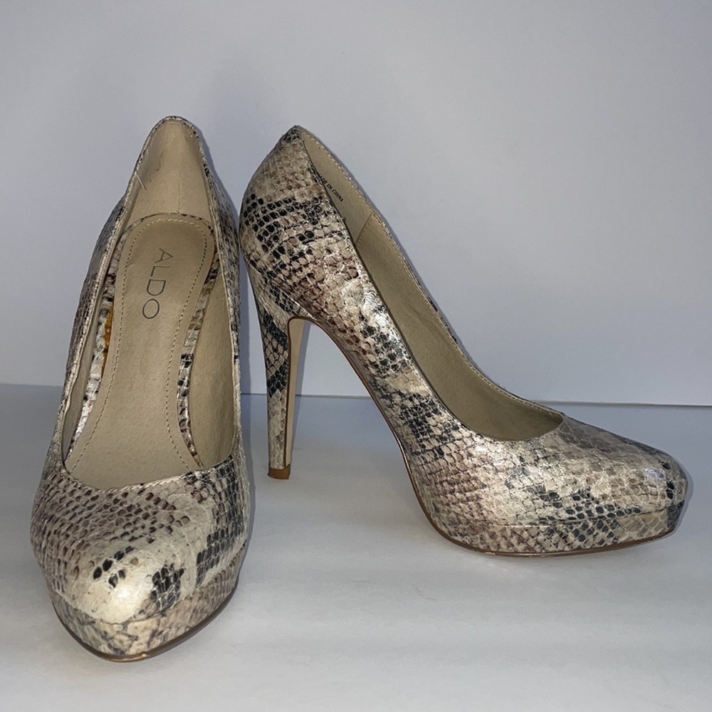 ALDO snakeskin heel pumps in Women’s EU size 36/US 6 - Picture 8 of 13